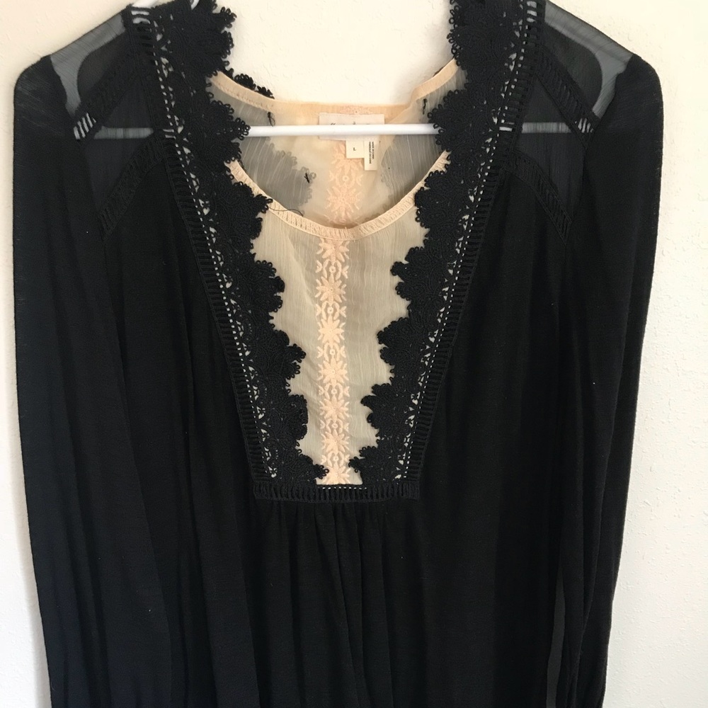 Beautiful black sexy blouse